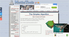 Desktop Screenshot of mathstools.com